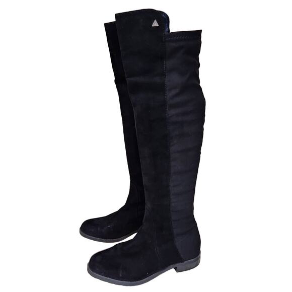 Guess knee high suede pull on riding boots 7 - Picture 1 of 8